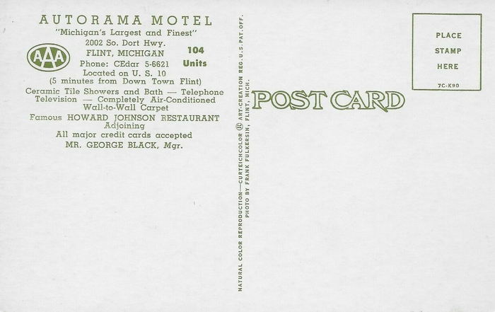 Autorama Motel (Autorama Gold Key Inn, Travel Inn) - Old Postcard View (newer photo)